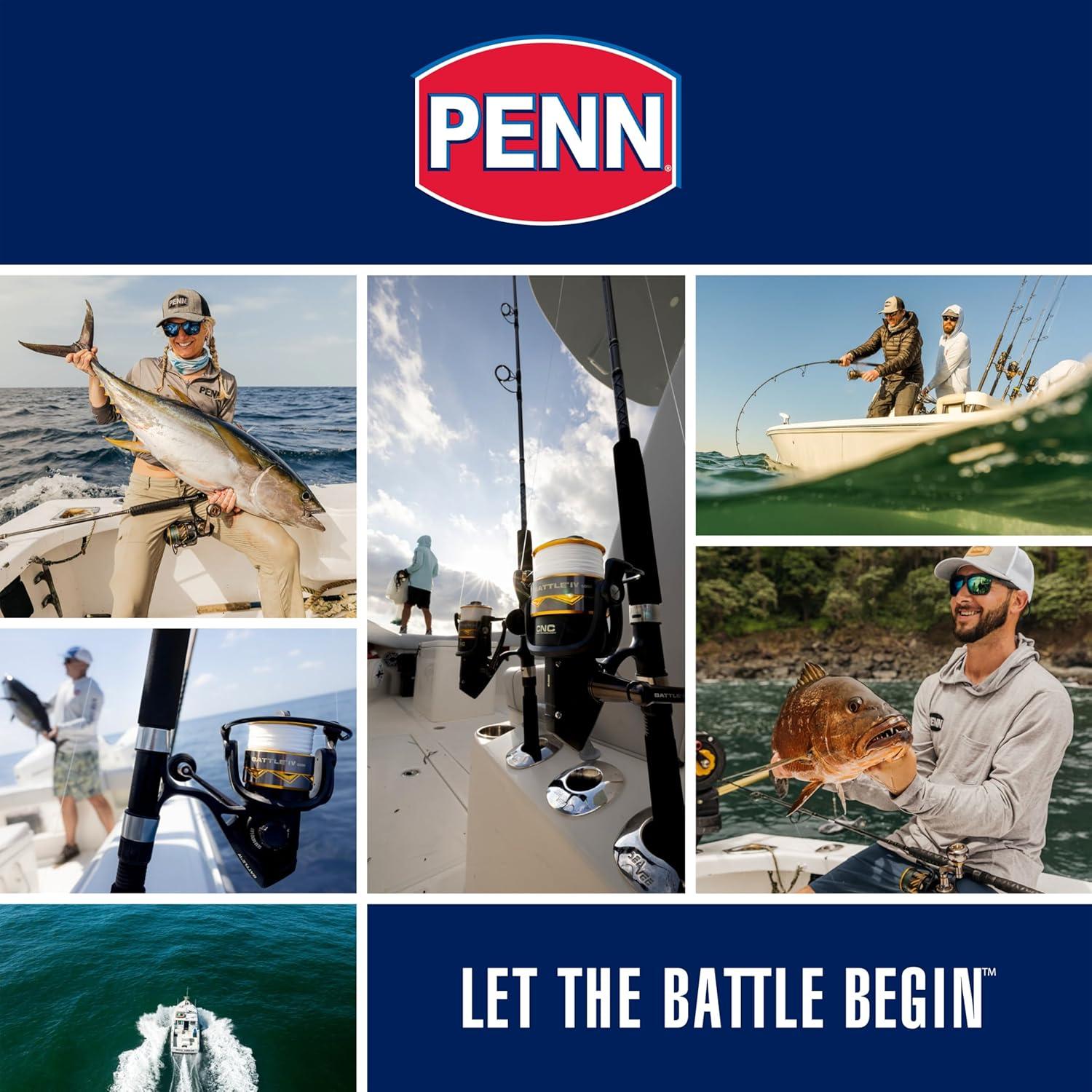 image:imagePENN Pursuit III amp Pursuit IV Spinning Reel and Fishing Rod Combo6000 Size Reel 9 Medium Heavy 2pc