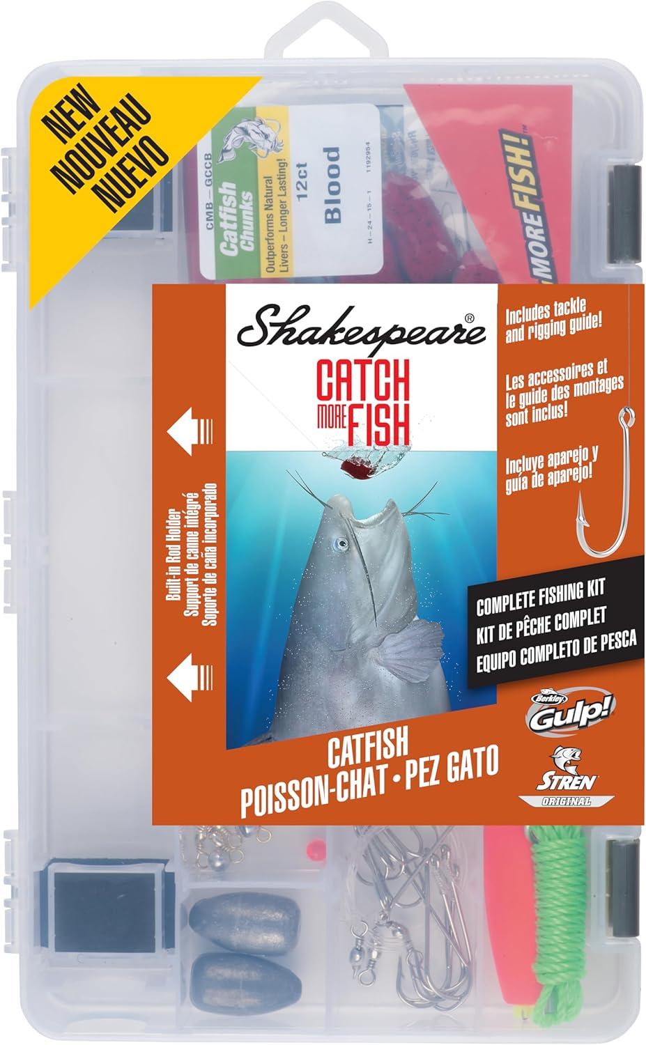 image:imageShakespeare Catch More Fish Spinning Reel and Fishing Rod Combo with KitCatfish
