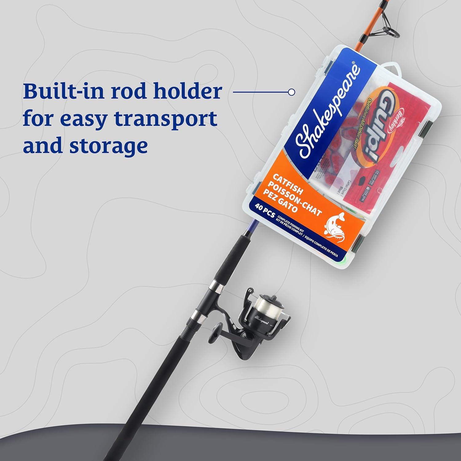 image:imageShakespeare Catch More Fish Spinning Reel and Fishing Rod Combo with KitCatfish