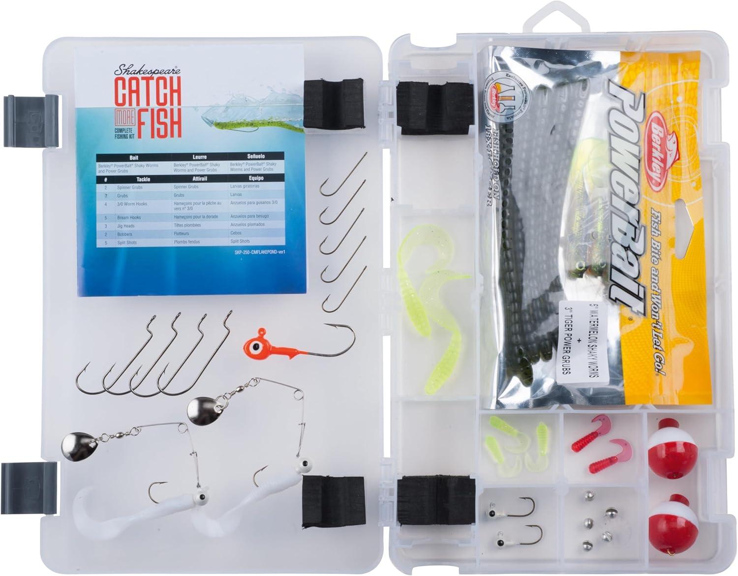 image:imageShakespeare Catch More Fish Spinning Reel and Fishing Rod Combo with KitLakePond