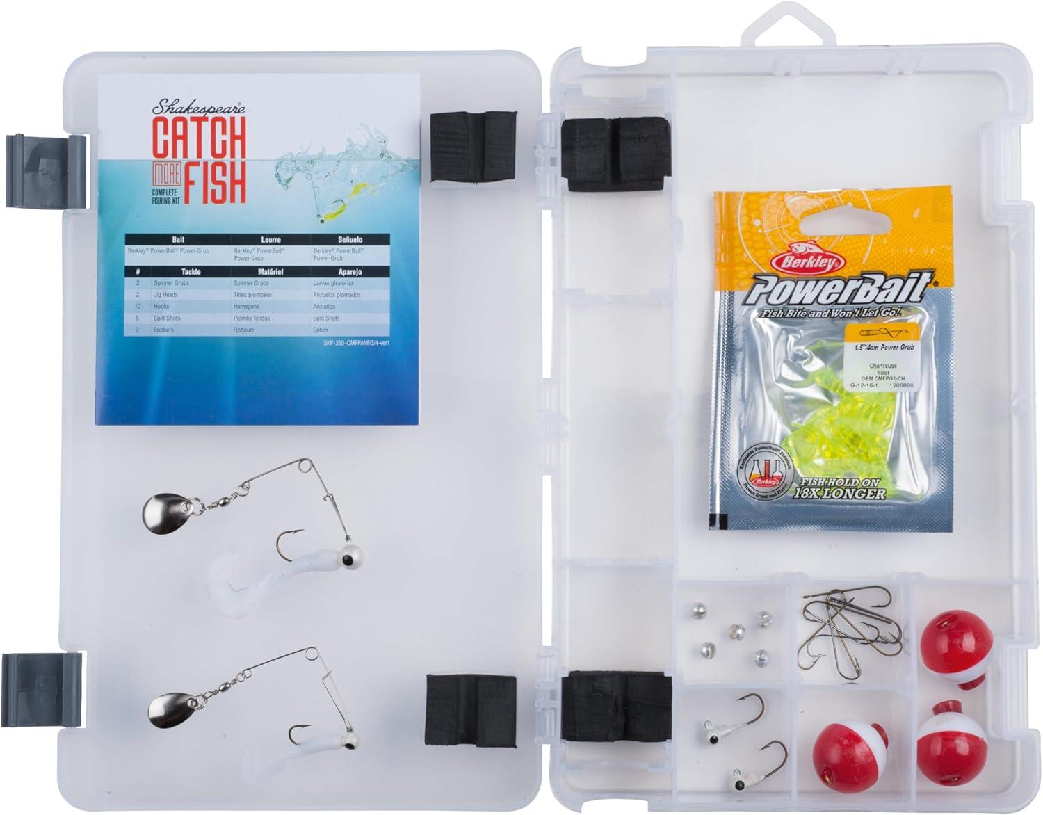 image:imageShakespeare Catch More Fish Spinning Reel and Fishing Rod Combo with KitPanfish
