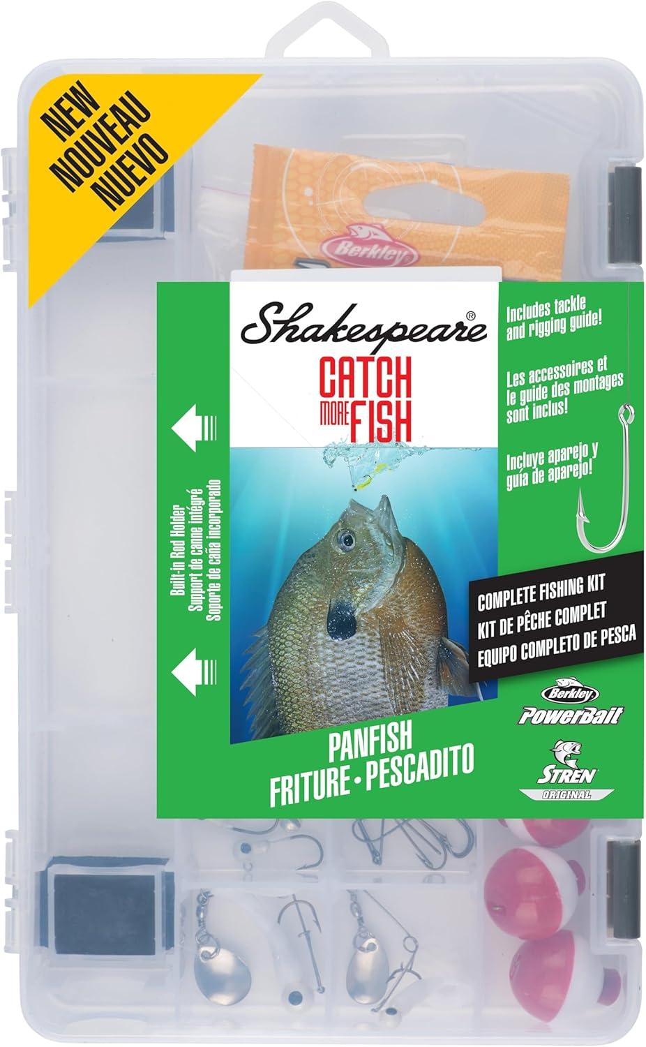 image:imageShakespeare Catch More Fish Spinning Reel and Fishing Rod Combo with KitPanfish