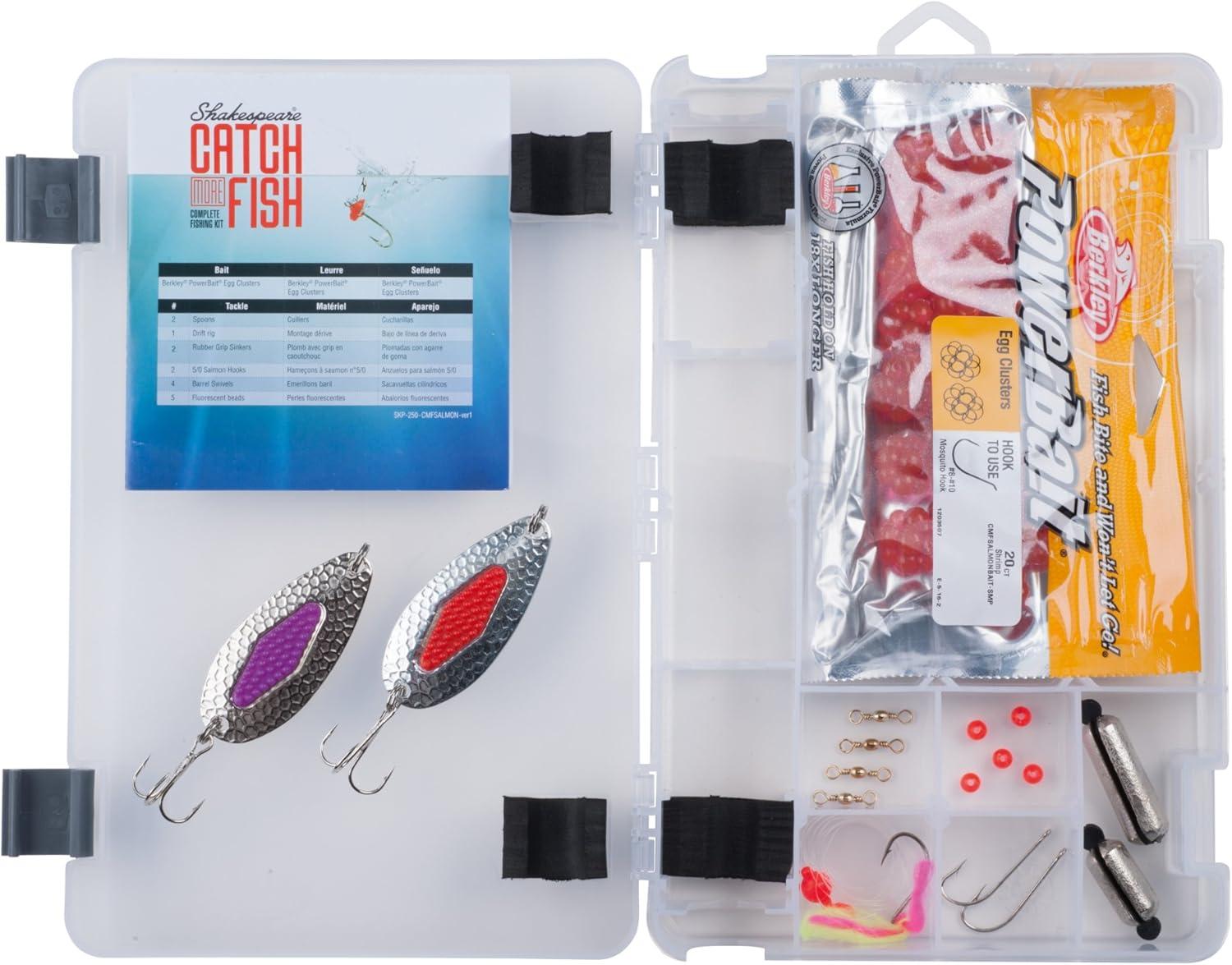 image:imageShakespeare Catch More Fish Spinning Reel and Fishing Rod Combo with KitSalmon