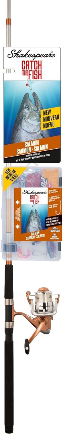 image:imageShakespeare Catch More Fish Spinning Reel and Fishing Rod Combo with KitSalmon