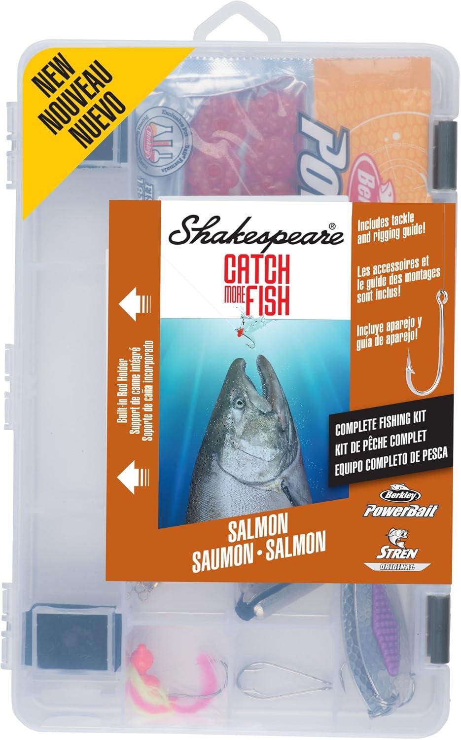 image:imageShakespeare Catch More Fish Spinning Reel and Fishing Rod Combo with KitSalmon