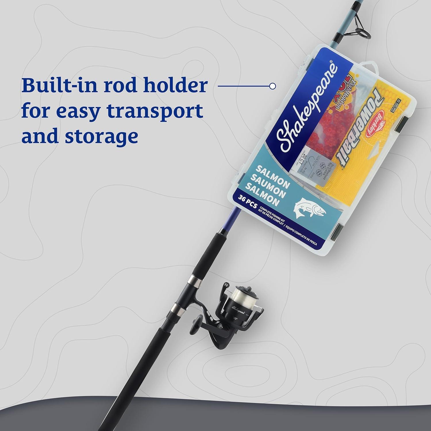 image:imageShakespeare Catch More Fish Spinning Reel and Fishing Rod Combo with KitSalmon