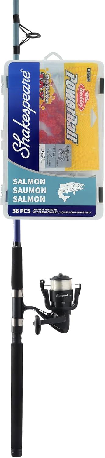 image:imageShakespeare Catch More Fish Spinning Reel and Fishing Rod Combo with KitSalmon
