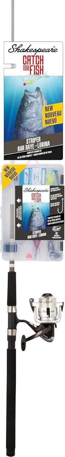 image:imageShakespeare Catch More Fish Spinning Reel and Fishing Rod Combo with KitStriper