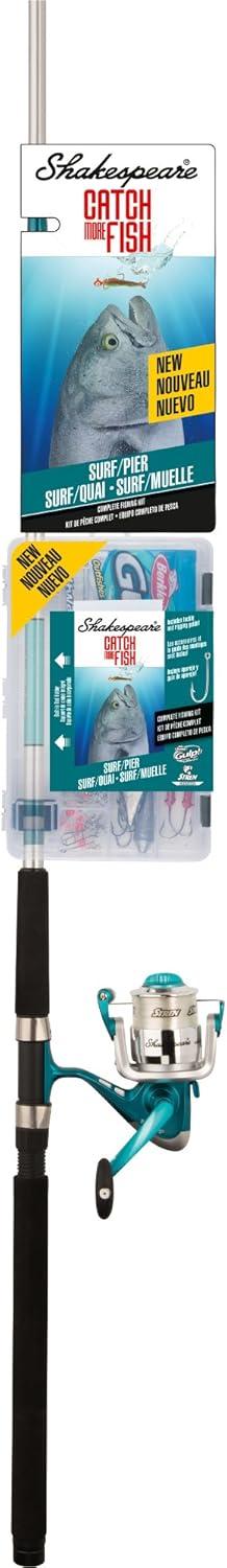 image:imageShakespeare Catch More Fish Spinning Reel and Fishing Rod Combo with KitSurfPier 8ft