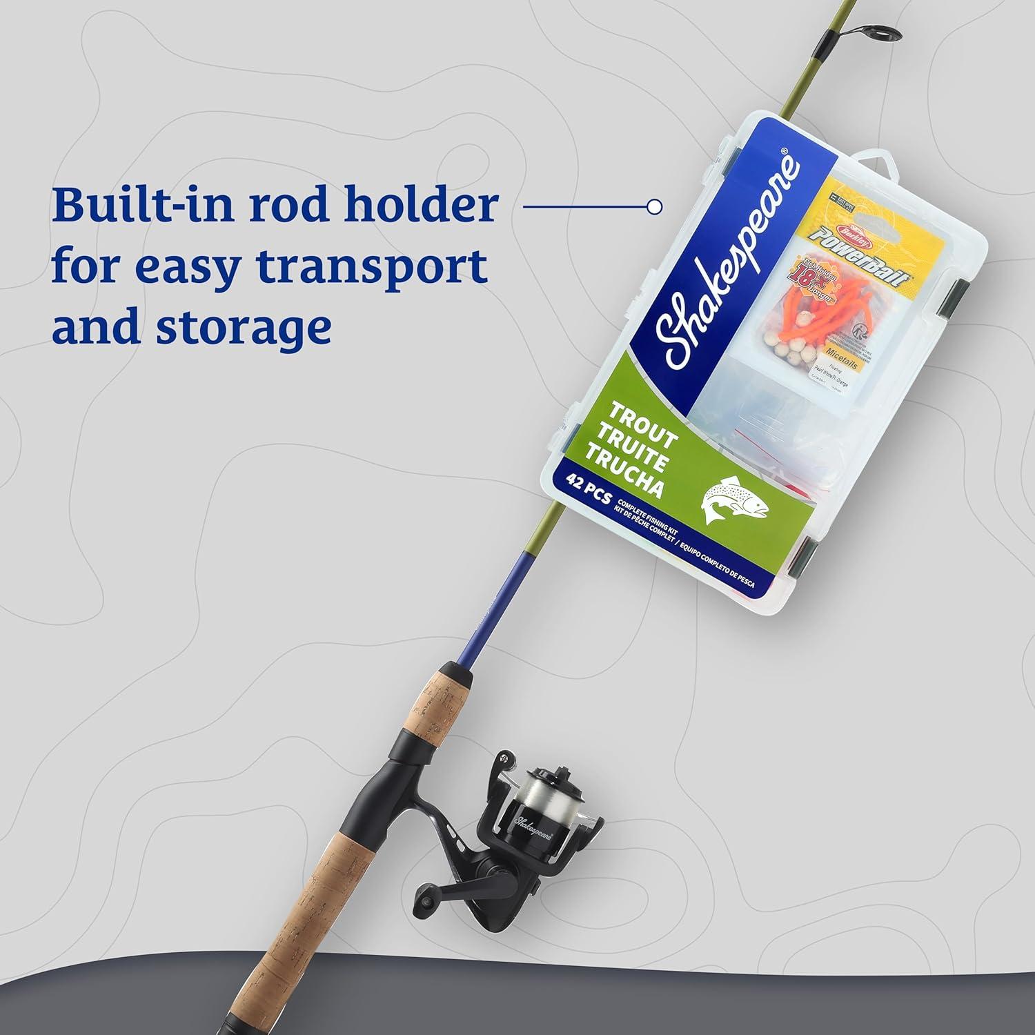 image:imageShakespeare Catch More Fish Spinning Reel and Fishing Rod Combo with KitTrout West
