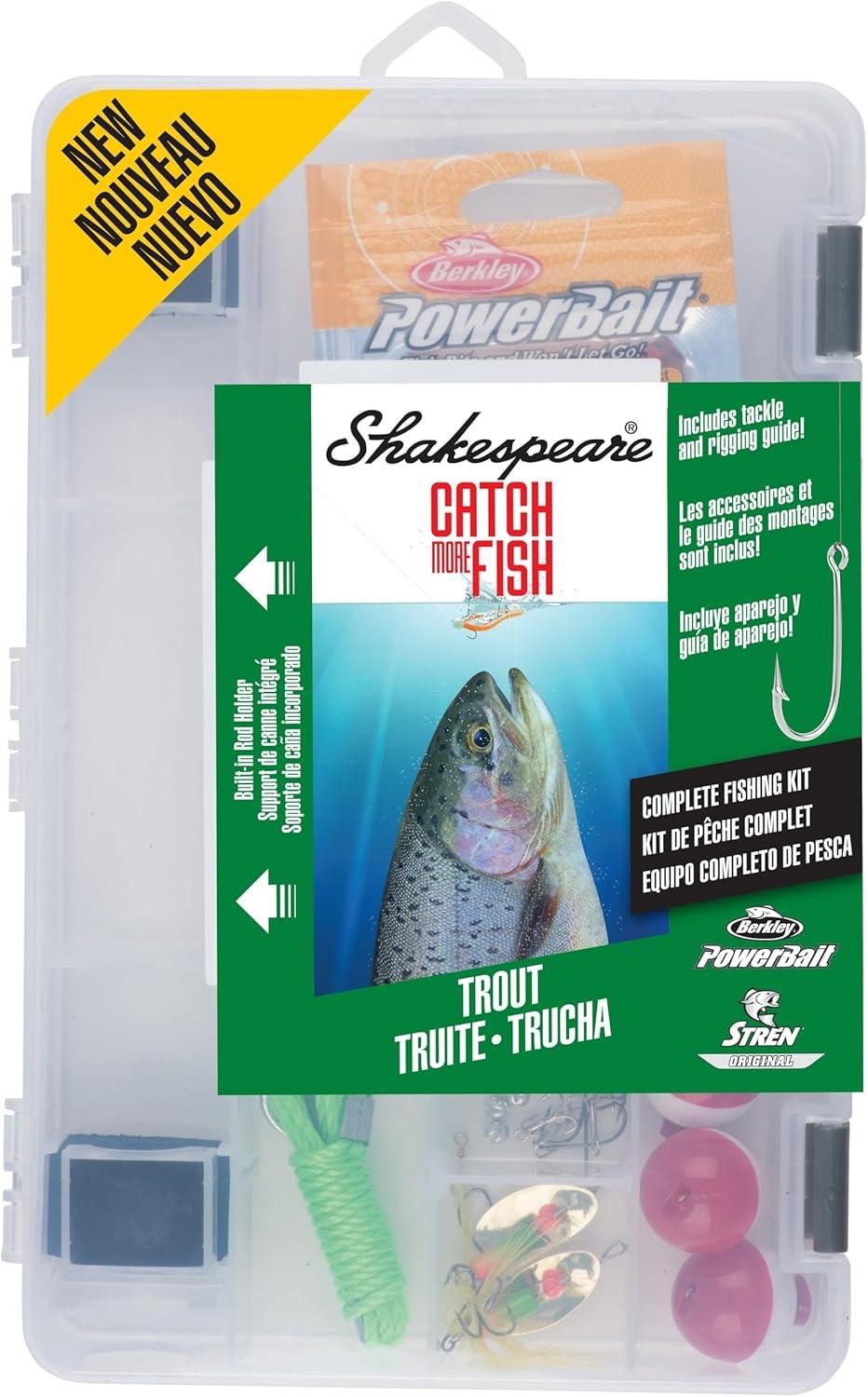 image:imageShakespeare Catch More Fish Spinning Reel and Fishing Rod Combo with KitTrout West