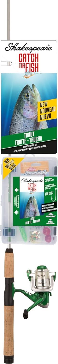 image:imageShakespeare Catch More Fish Spinning Reel and Fishing Rod Combo with KitTrout West