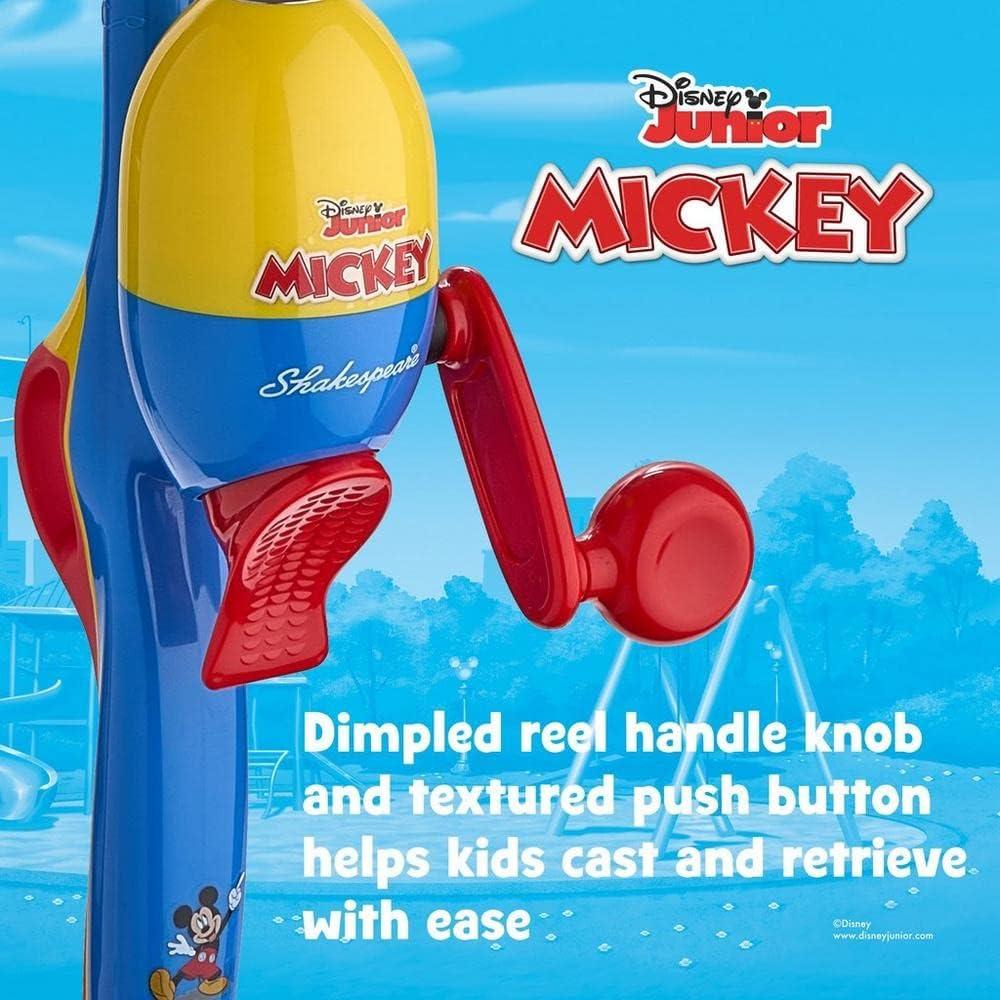 image:imageShakespeare Youth Fishing Reel and Rod ComboDisney Mickey Beginner