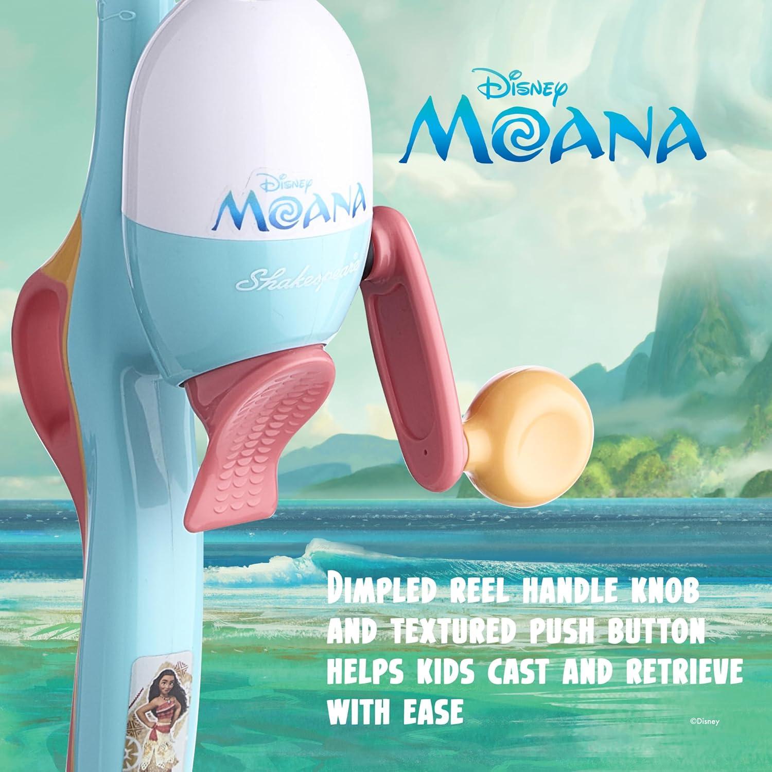 image:imageShakespeare Youth Fishing Reel and Rod ComboDisney Moana 7 pc Kit