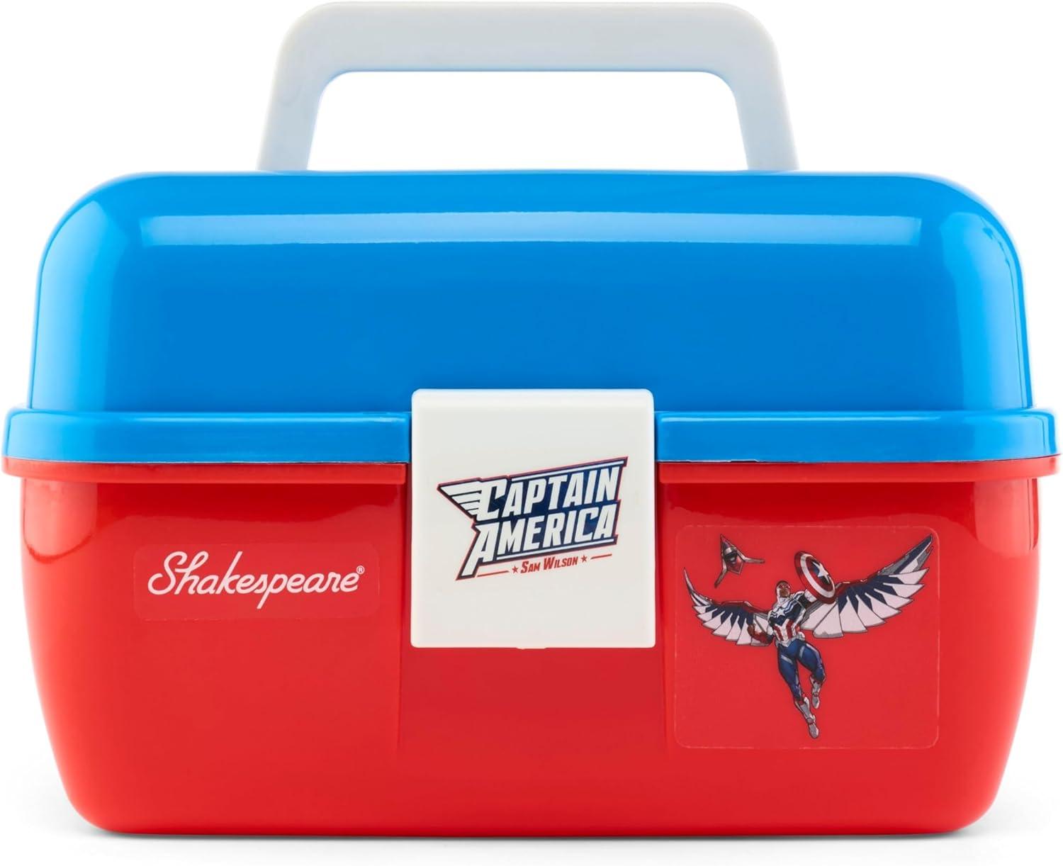 image:imageShakespeare Youth Fishing Reel and Rod ComboMarvel Captain America 7pc Kit