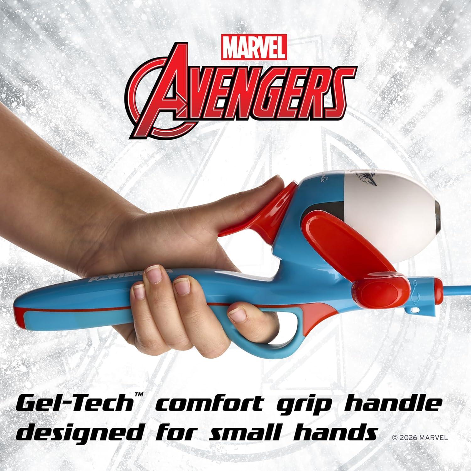 image:imageShakespeare Youth Fishing Reel and Rod ComboMarvel Captain America Beginner