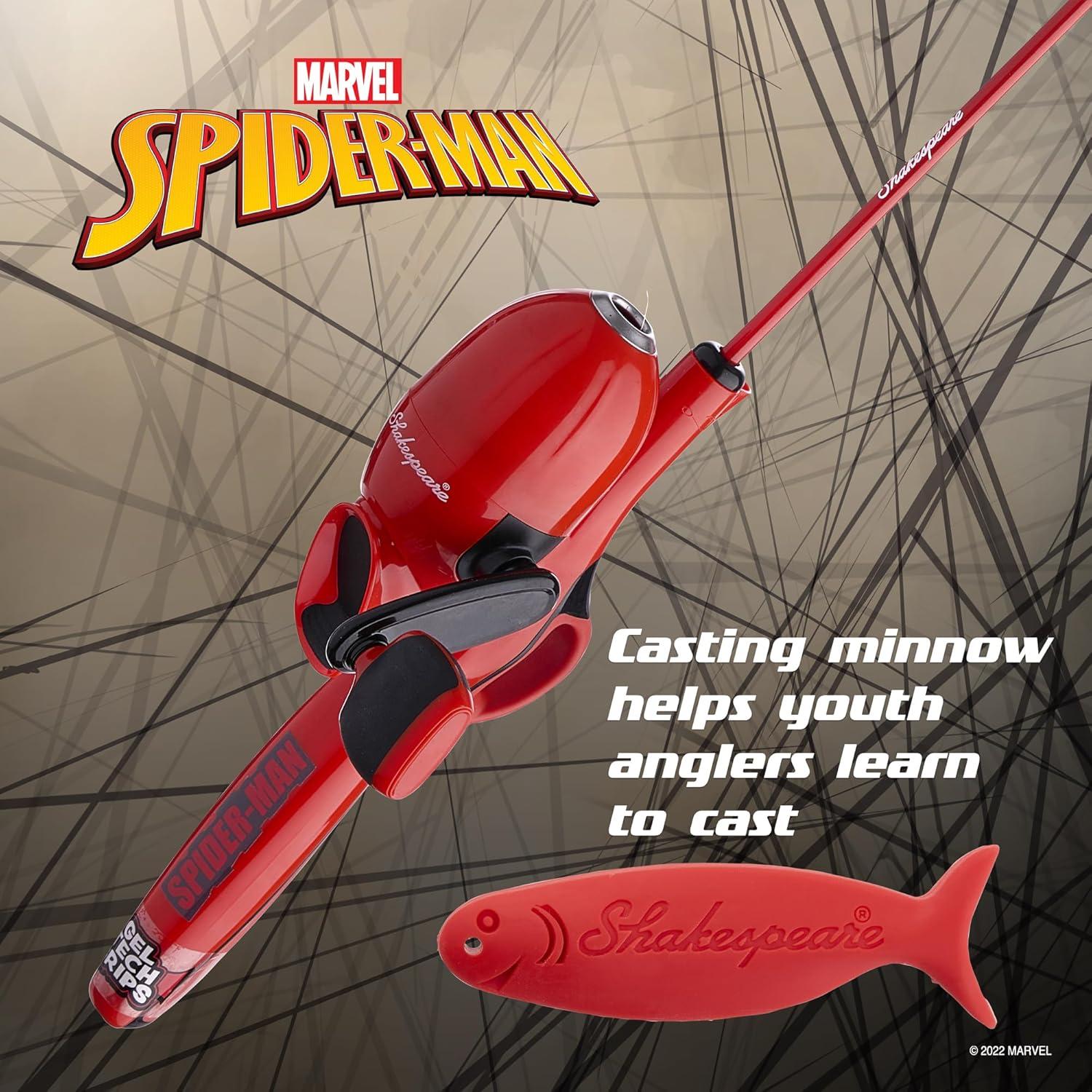 image:imageShakespeare Youth Fishing Reel and Rod ComboMarvel SpiderMan Advanced