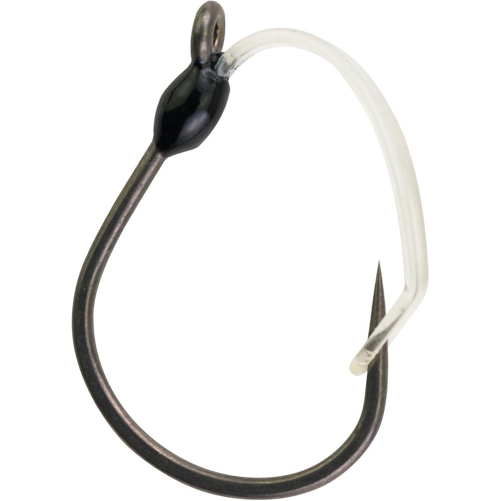 image:imageBerkley Fusion19 WeedlessWideGap Hooks Smoke Satin Hook Size 20 5 Count