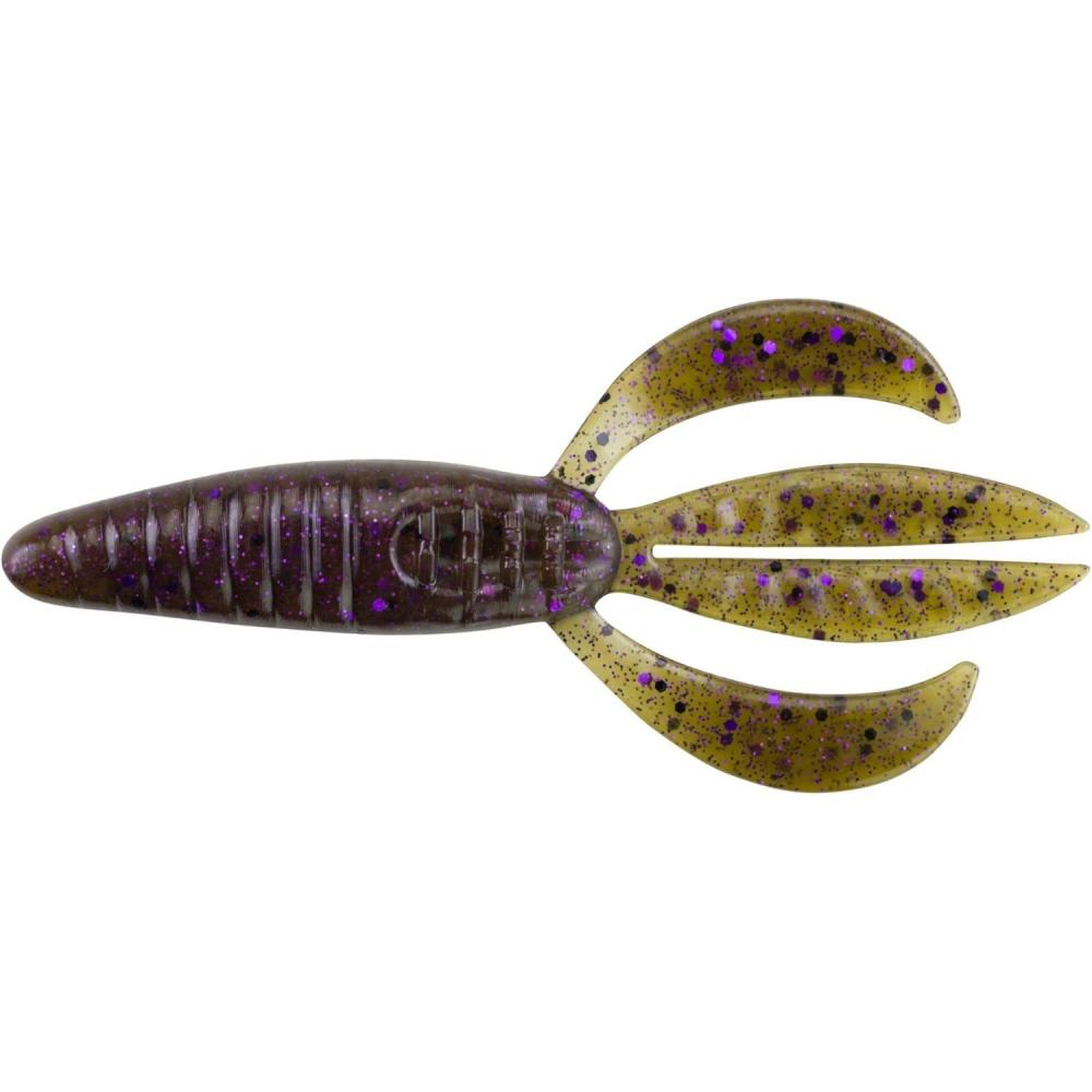 image:imageBerkley PowerBait Pit Boss Fishing Soft BaitGreen Pumpkin Purple Fleck