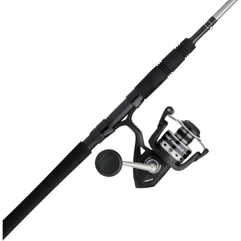image:imagePENN Pursuit III amp Pursuit IV Spinning Reel and Fishing Rod Combo5000 Size Reel  7  Medium Heavy  1pc
