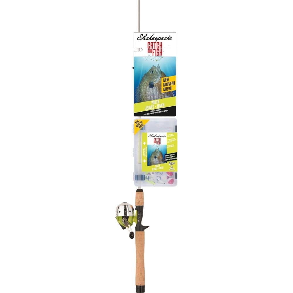 image:imageShakespeare Catch More Fish Spincast Reel and Fishing Rod Combo with KitYouth