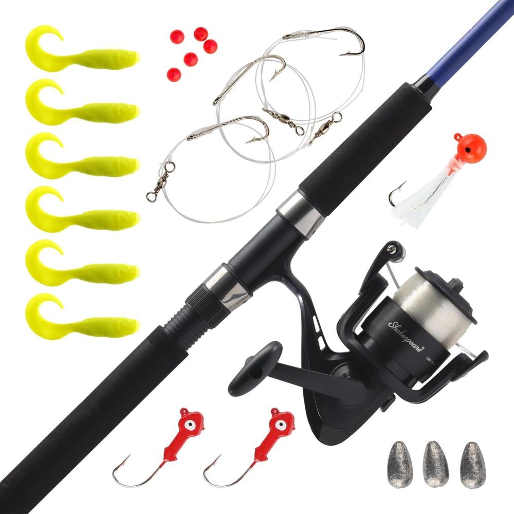 image:imageShakespeare Catch More Fish Spinning Reel and Fishing Rod Combo with KitStriper