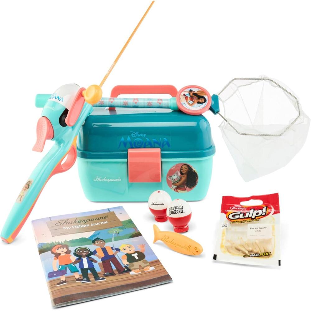 image:imageShakespeare Youth Fishing Reel and Rod ComboDisney Moana 7 pc Kit