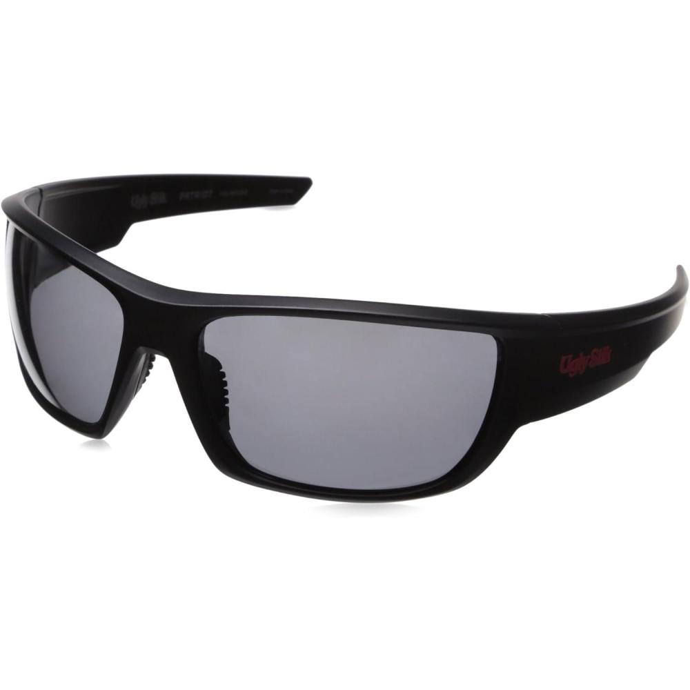 image:imageUgly Stik Fishing SunglassesMatte BlackSmokeSilver Flash Mirror
