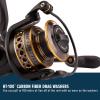 Penn Battle Spinning Reel Kit, Size 5000, Includes Reel Cover and Spare Anodized Aluminum Spool, Right/Left Handle Position, HT-100 Front Drag System(Battle Reel)