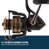 Penn Battle Spinning Reel Kit, Size 5000, Includes Reel Cover and Spare Anodized Aluminum Spool, Right/Left Handle Position, HT-100 Front Drag System(Battle Reel)