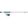 Shakespeare Agility Gel-Tech Spinning Reel and Fishing Rod Combo(Blue)