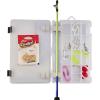 Shakespeare Catch More Fish Spincast Reel and Fishing Rod Combo with Kit(Lake/Pond – Yellow)