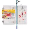 Shakespeare Catch More Fish Spinning Reel and Fishing Rod Combo with Kit(Salmon)