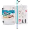 Shakespeare Catch More Fish Spinning Reel and Fishing Rod Combo with Kit(Surf/Pier 8ft)