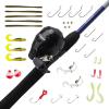 Shakespeare Catch More Fish Spincast Reel and Fishing Rod Combo with Kit(Lake/Pond – Grey)