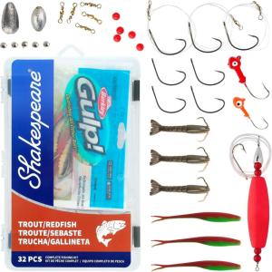 Shakespeare Catch More Fish Fishing Tackle Kit(Redfish/Trout)