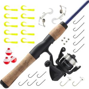 Shakespeare Catch More Fish Spinning Reel and Fishing Rod Combo with Kit(Panfish)