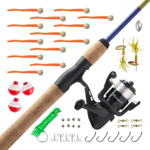 Shakespeare Catch More Fish Spinning Reel and Fishing Rod Combo with Kit(Trout)