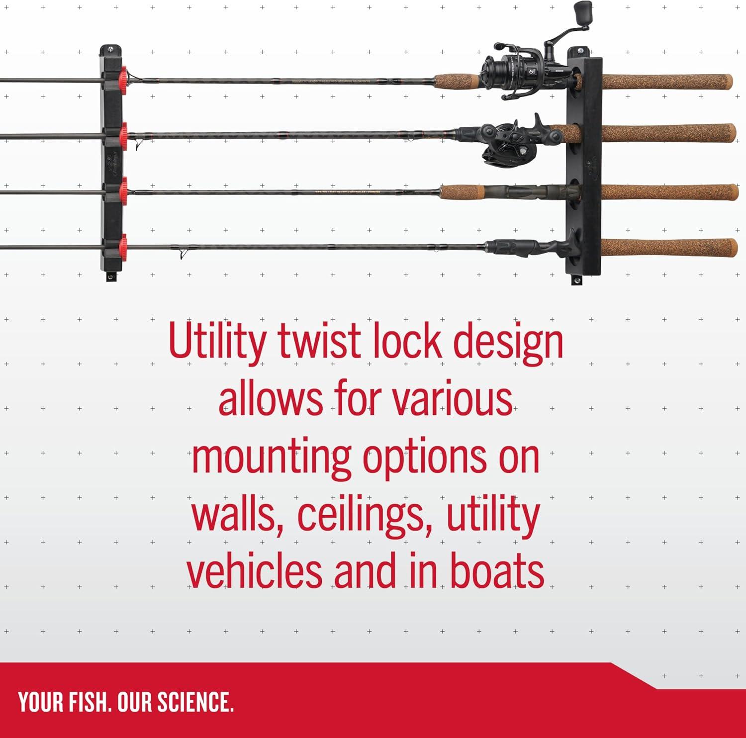 image:imageBerkley Fishing Rod Racks amp Rod HoldersTwist Lock Utility 4 Rod Rack