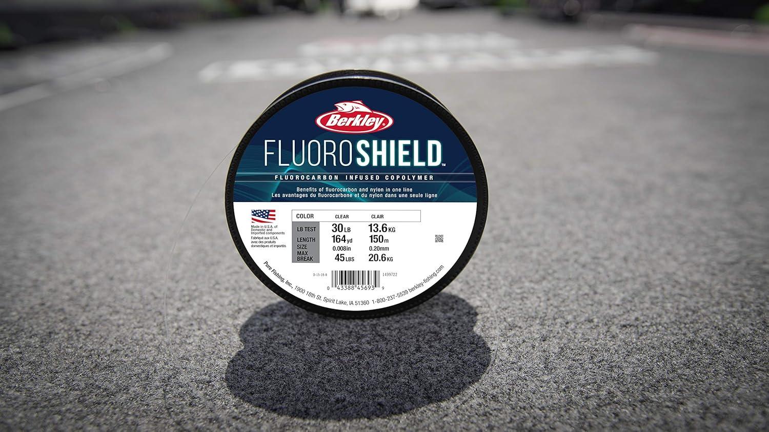 image:imageBerkley FluoroShield Fluorocarbon Fishing Line Clear20lb Test