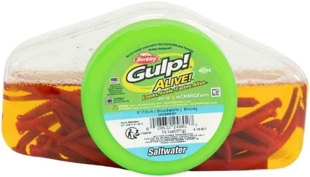 image:imageBerkley Gulp Alive BloodwormBloody 6in Pint 4x7