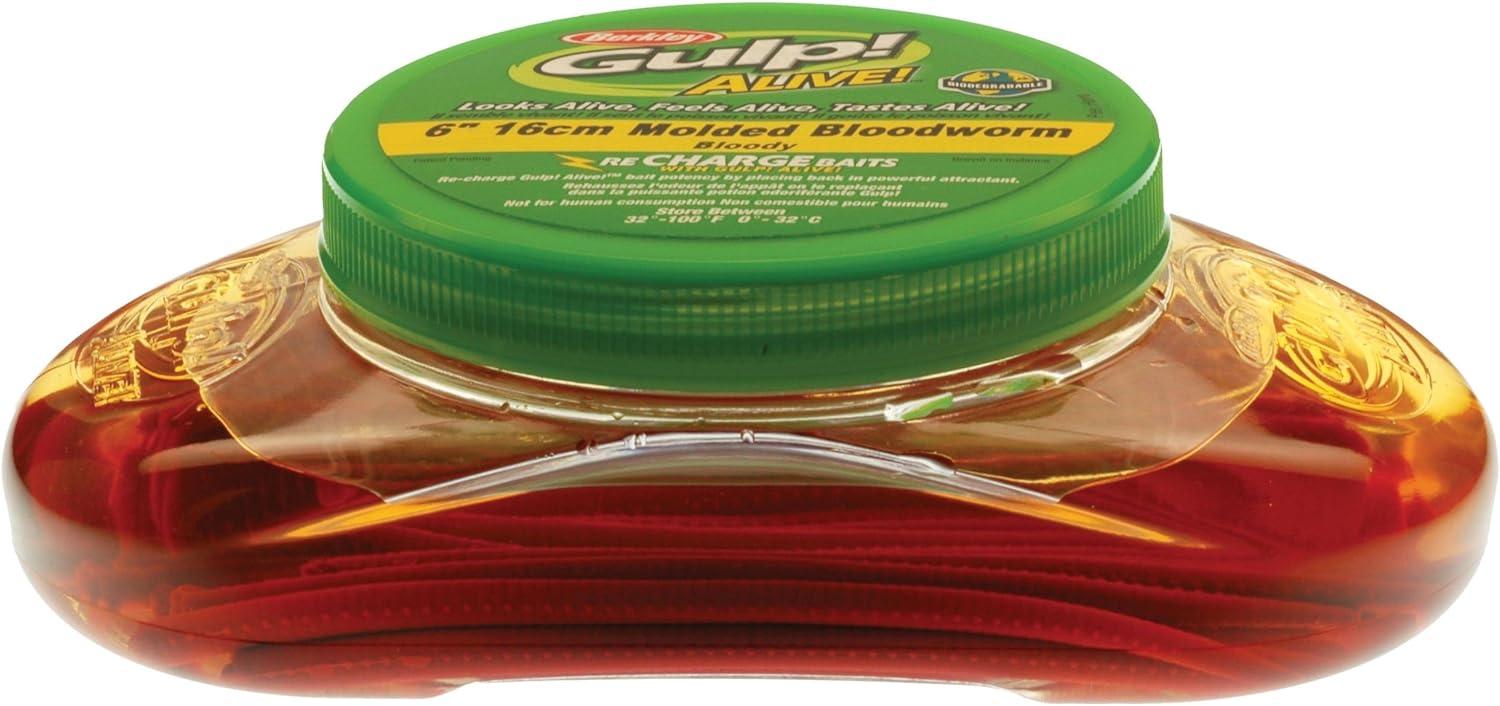 image:imageBerkley Gulp Alive BloodwormBloody 6in Pint 4x7