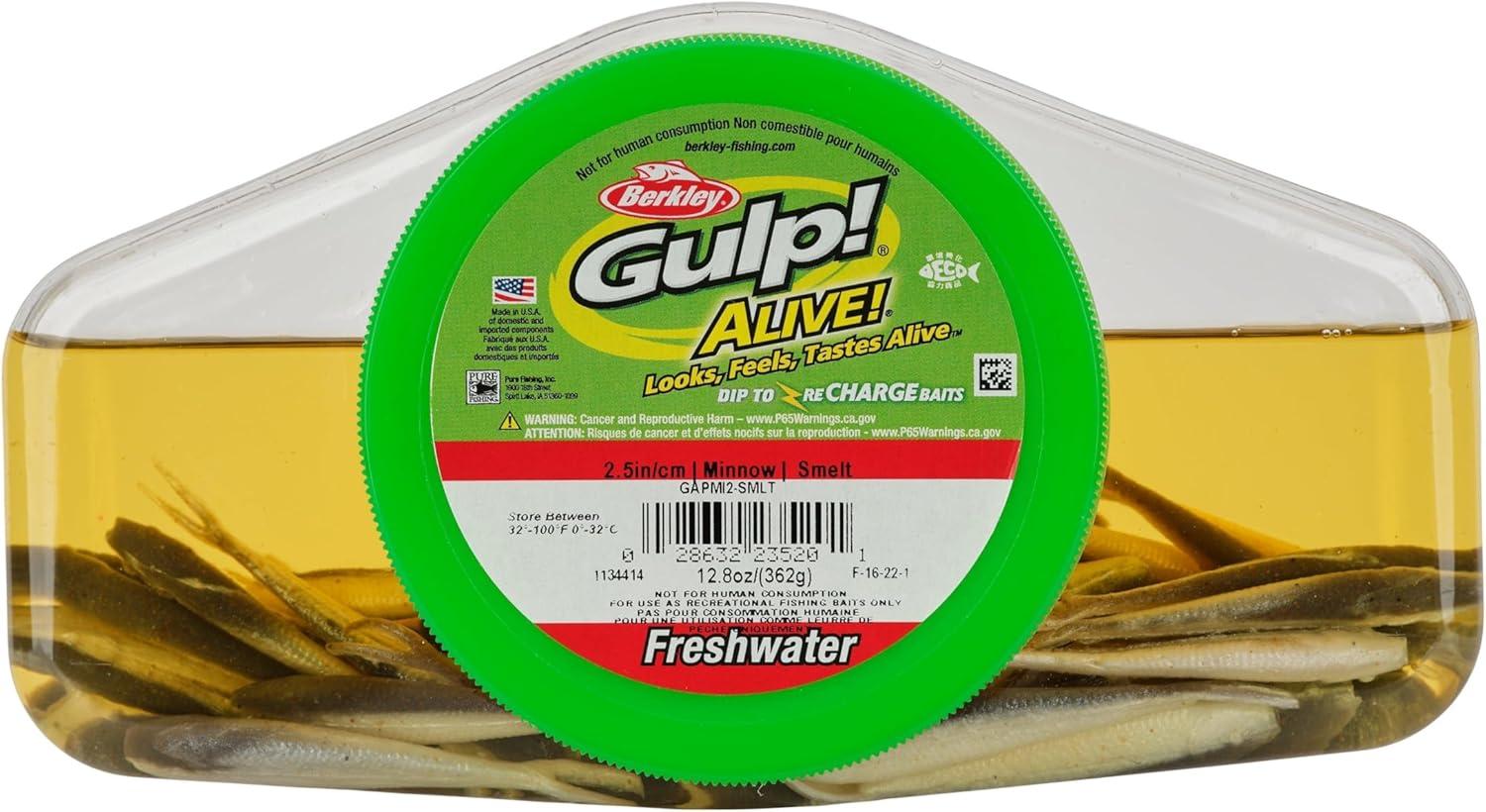 image:imageBerkley Gulp Alive Minnow Fishing Soft BaitSmelt