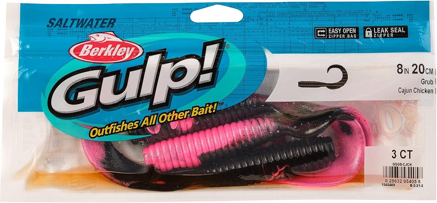 image:imageBerkley Gulp Grub Saltwater Fishing Soft BaitCajun Chicken