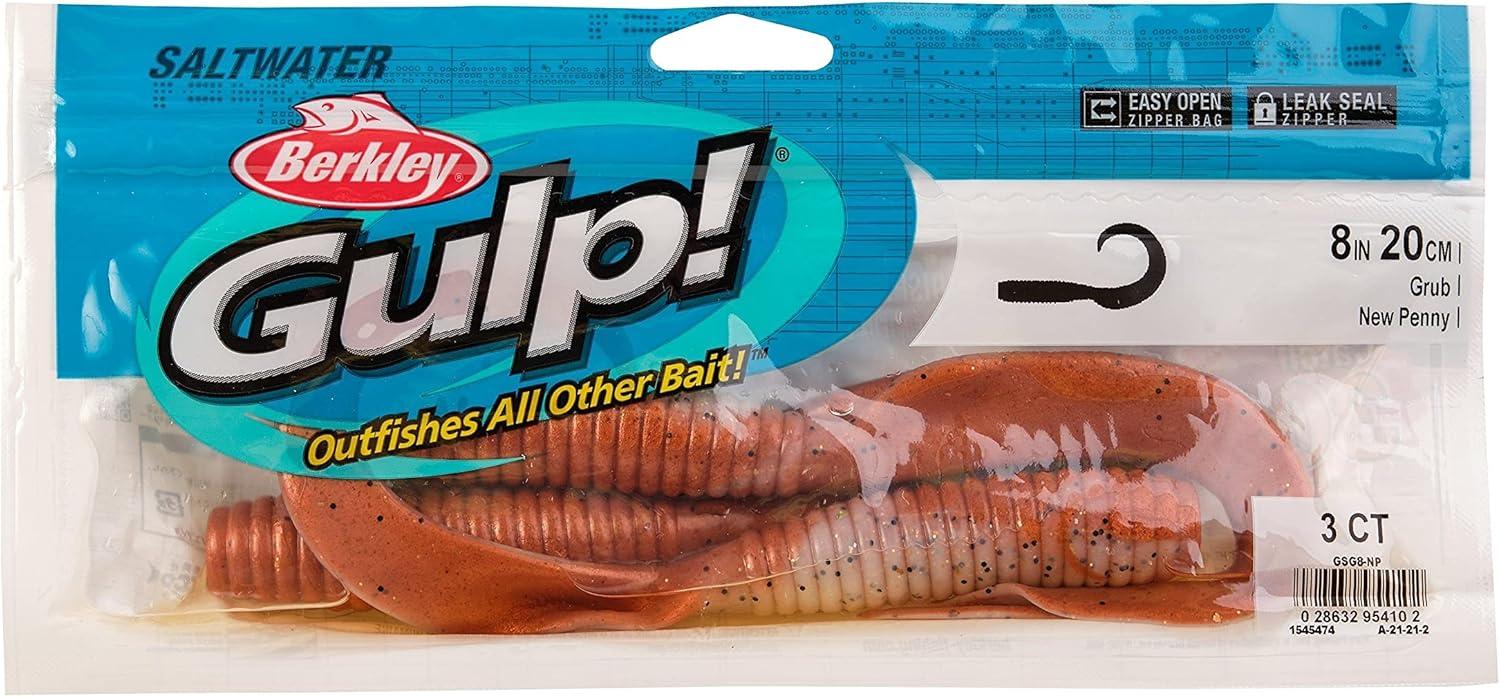image:imageBerkley Gulp Grub Saltwater Fishing Soft BaitNew Penny