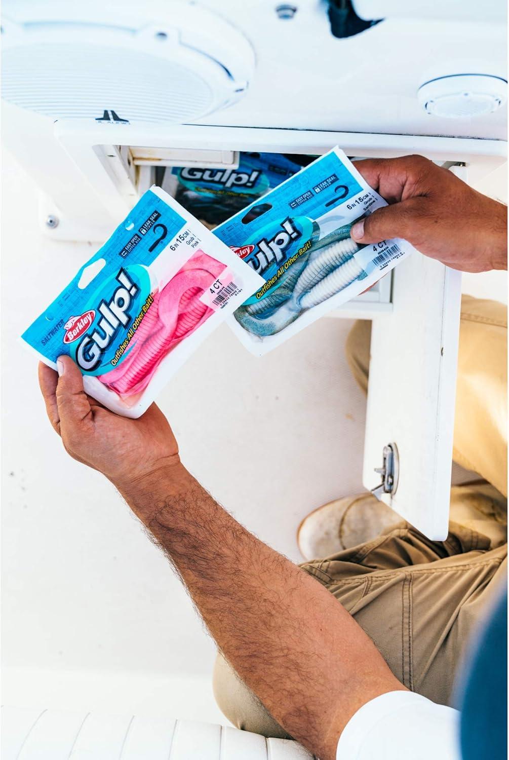 image:imageBerkley Gulp Grub Saltwater Fishing Soft BaitSalmon Red