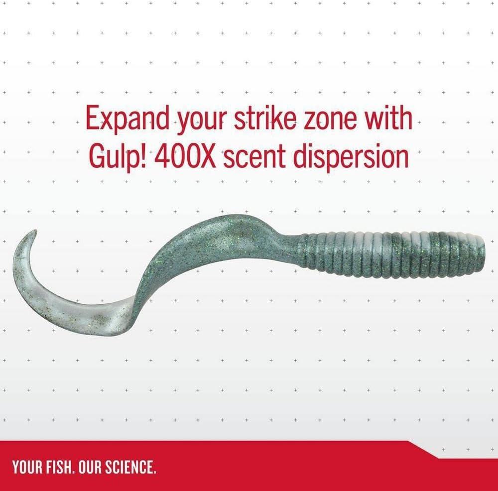 image:imageBerkley Gulp Grub Saltwater Fishing Soft BaitWhite Glow