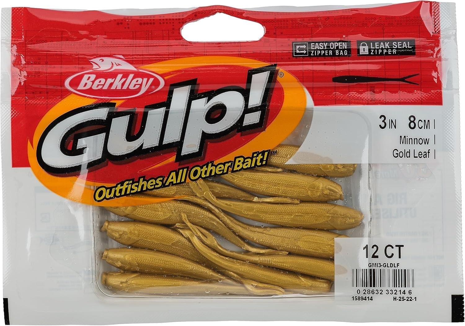 image:imageBerkley Gulp Minnow Fishing Soft BaitGold Leaf
