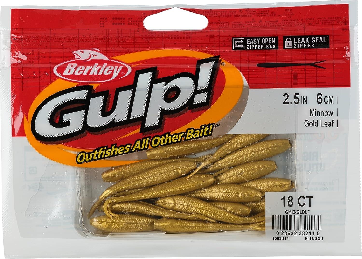 image:imageBerkley Gulp Minnow Fishing Soft BaitGold Leaf