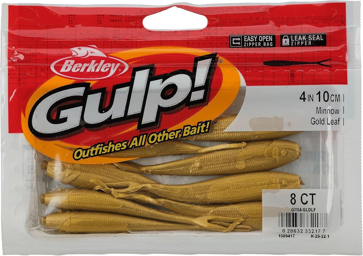 image:imageBerkley Gulp Minnow Fishing Soft BaitGold Leaf
